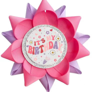 Wholesale manual Grosgrain Ribbon Pins It's My Birthday Button Happy Birthday Button Pins for Teens Women and Men