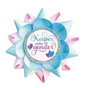 Customize baby shower party gift Keep of the gender tinplate PIN badge for mom to be /dad to be new mom new dad gender reveal party