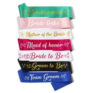 Bride tribe wedding party Team groom bride to be sash for bridal party decorations in stock