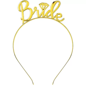 Wholesale Gold/Rose gold/Silver Bride headband crown tiara for bachelorette party decorations